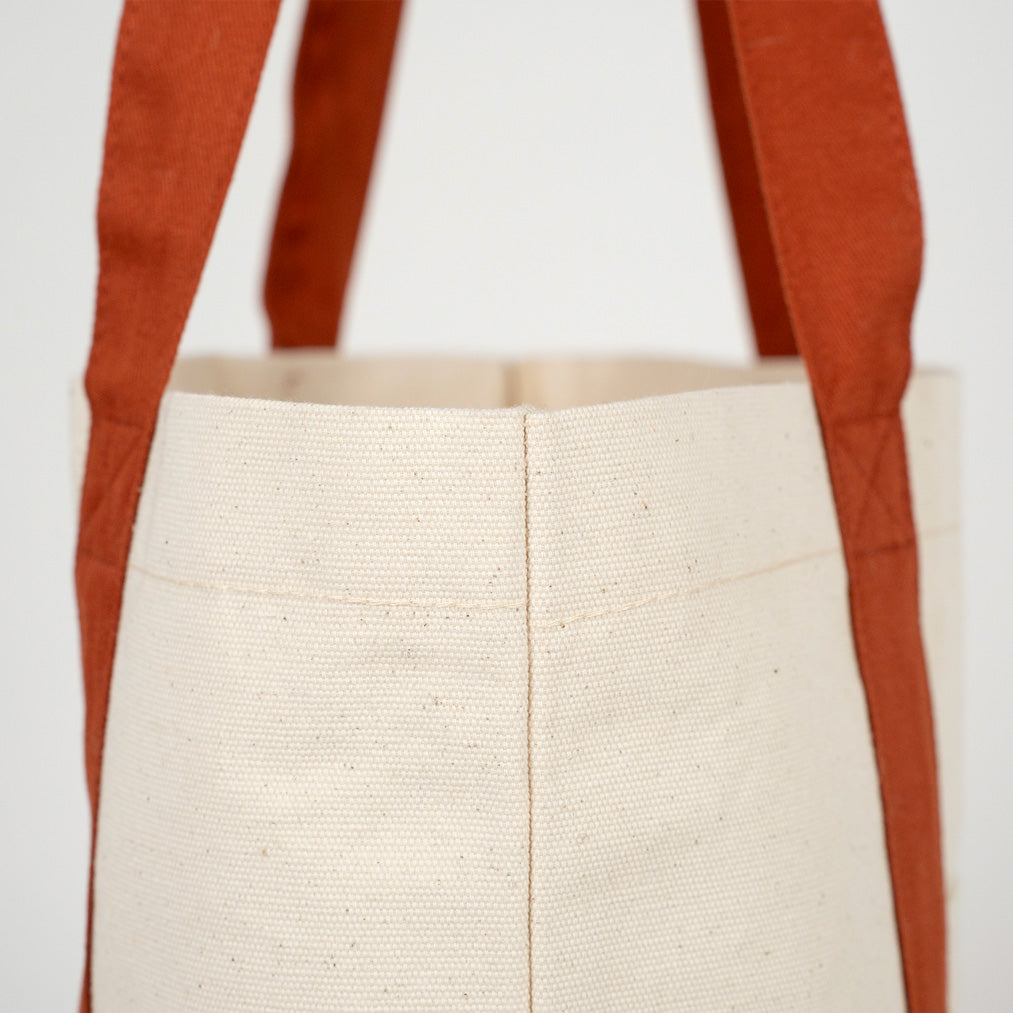 Trend Kanvas Çanta 40x35x12cm - Kahverengi Renkli Kulp