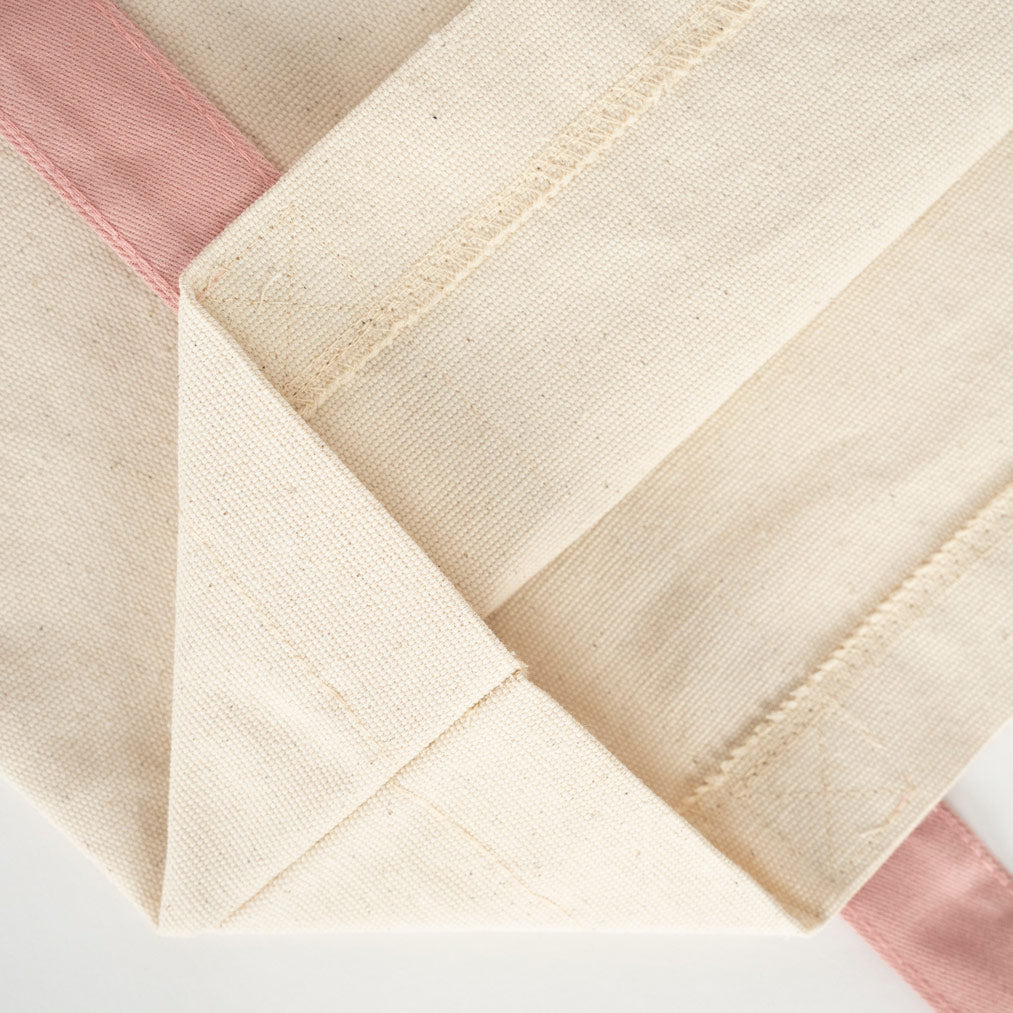 Trend Kanvas Çanta 40x35x12cm - Pembe Renkli Kulp