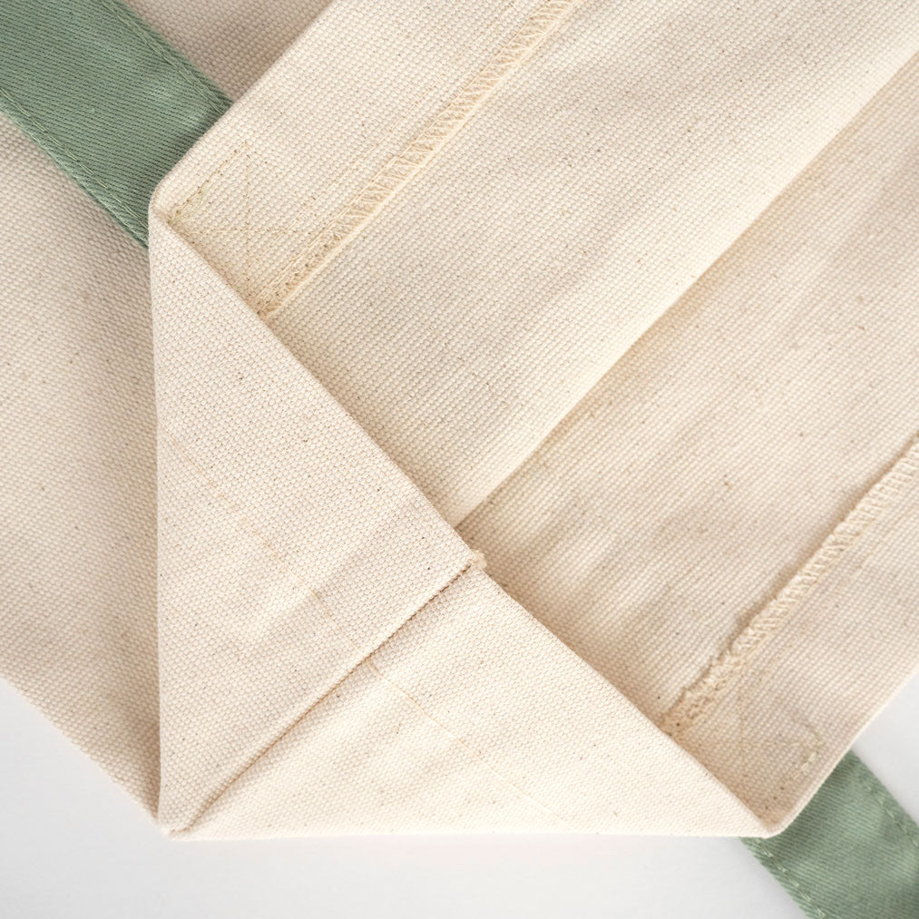 Trend Kanvas Çanta 40x35x12cm - Mint Yeşili Renkli Kulp