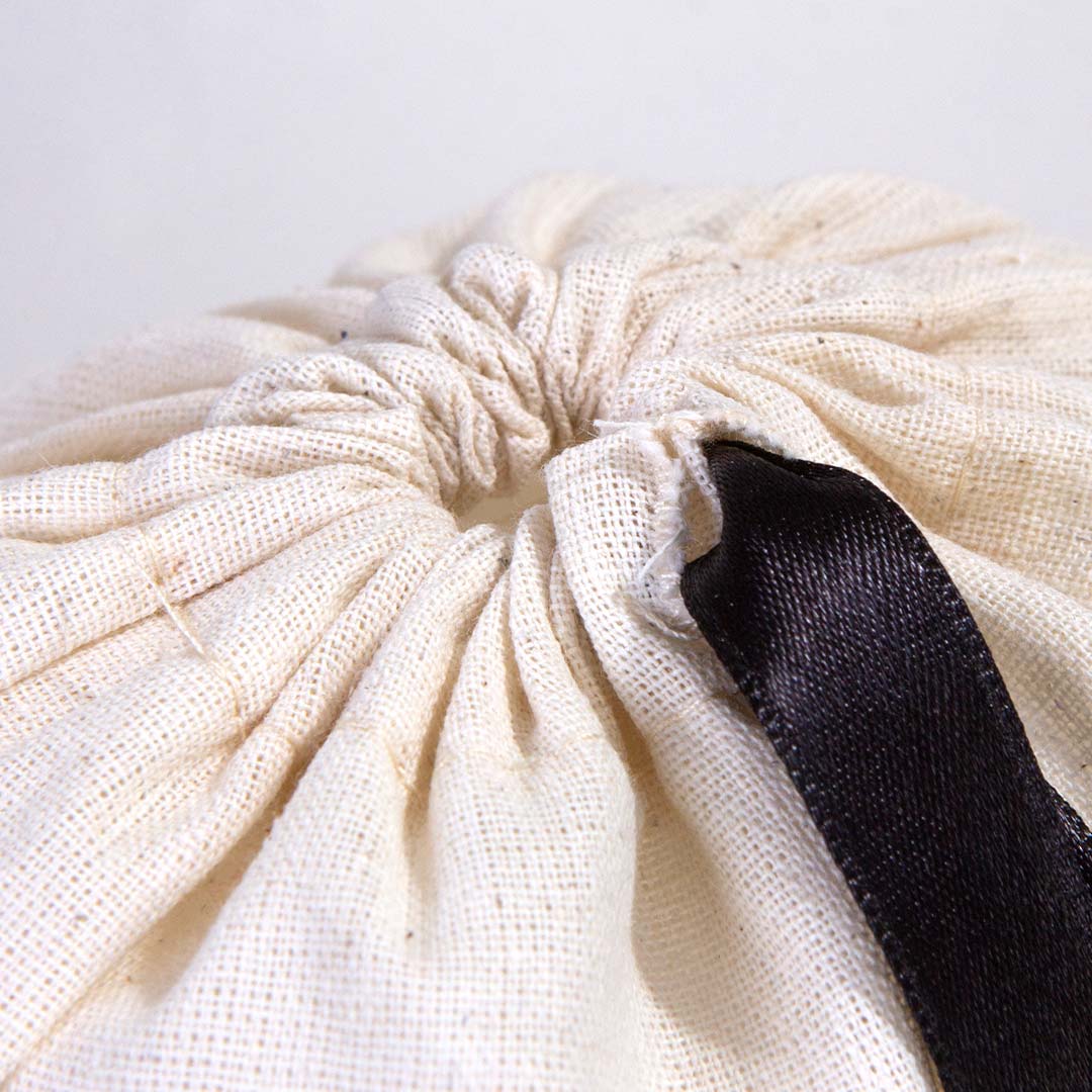 20x30 Siyah Kurdeleli Bez Kese – Bayram Çantası - görsel 9