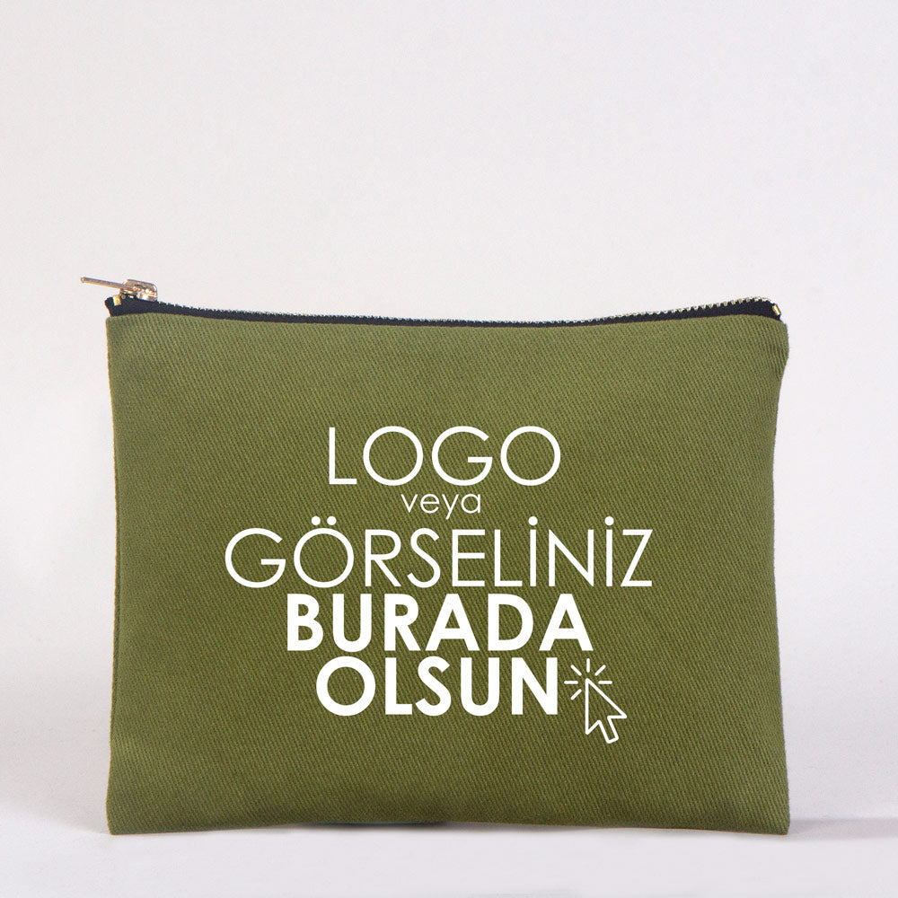 Karne Günü Star Clutch 21×15 Yeşil – Metal Fermuar (Özelleştirilebilir)