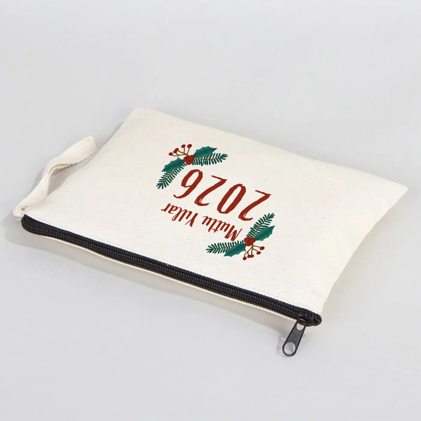 Yılbaşı Baskılı Clutch Astarsız Çanta 21x15 cm (Özelleştirilebilir)