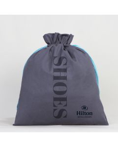 Promosyon Gabardin Kese 35x40 Antrasit - Hilton Hotels Shoes - Beach 2020