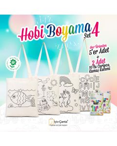 Hobi Bez Çanta Boyama Set - 4