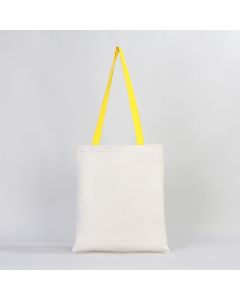 Canvas Bag Yellow Handle - Inside Pocket