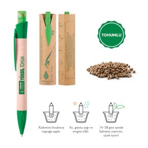 Baskılı geri dönüşümlü tohumlu kalemler