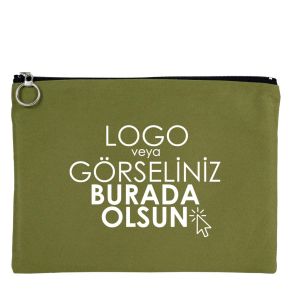 İpad Portföy Çanta Yeşil 30x21 cm Astarlı (Özelleştirilebilir)