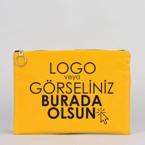 Portföy Çanta Sarı 30x21 cm Astarlı (Özelleştirilebilir)