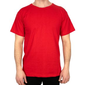 Canlı ve enerjik: Kırmızı renk promosyon kısa kollu tişört